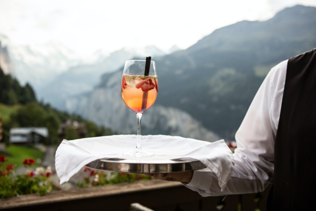 A cocktail with a splendid view