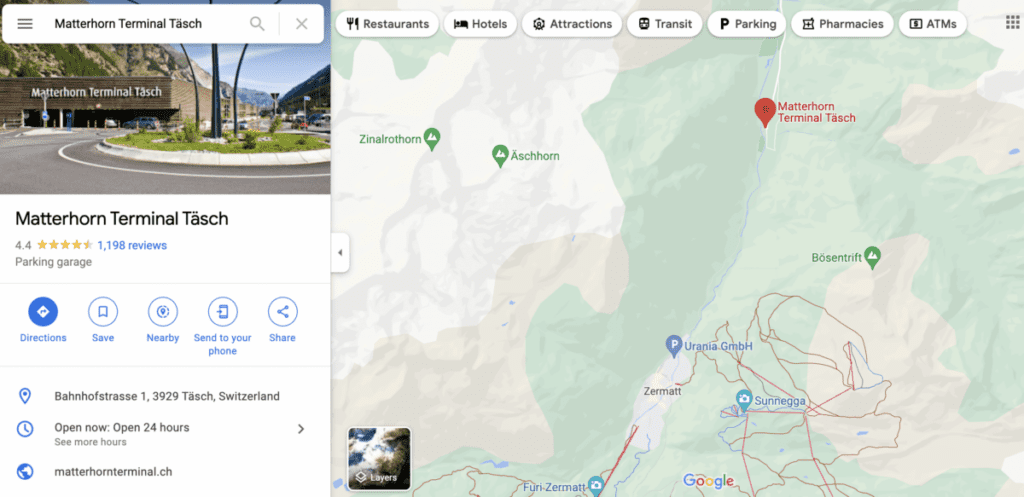 Parking Zermatt